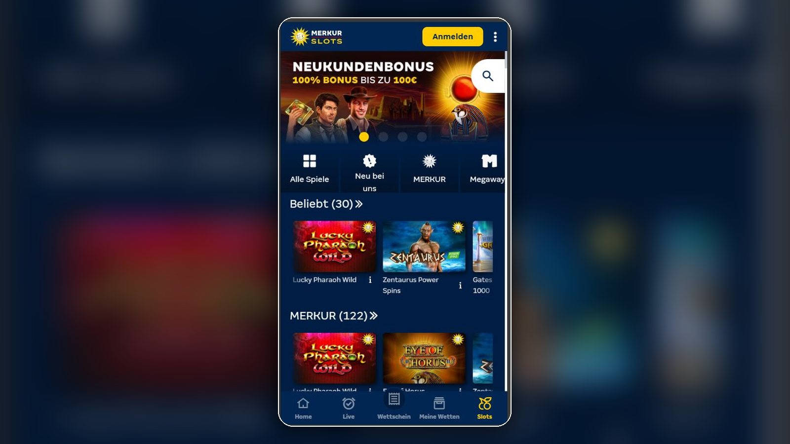 Merkur Bets – Mobile App (iOS & Android) (Screenshot)