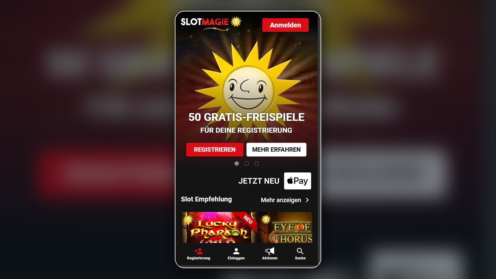 SlotMagie – Mobile App (iOS & Android) (Screenshot)
